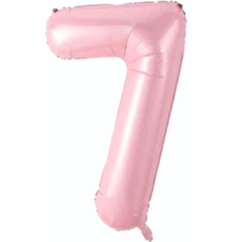7- RAKAM 34 İNC PEMBE RENK BALON 76 CM