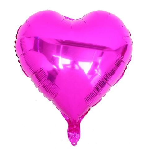 24 İNC KALP FUŞYA RENK FOLYO BALON