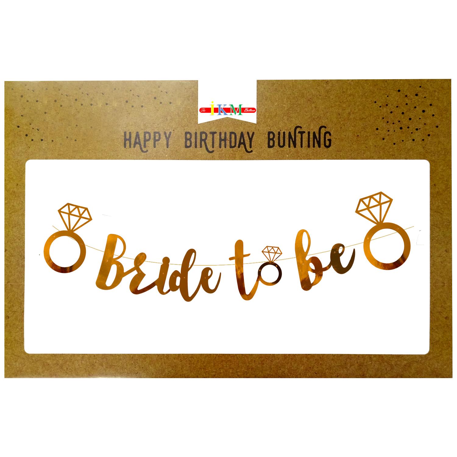 BANNER EL YAZILI BRİDE TO BE ROSEGOLD