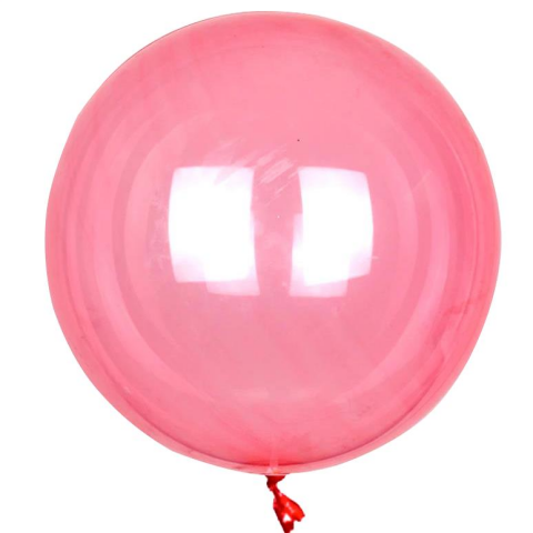 21 İNÇ ŞEFFAF KIRMIZI BOBO BALON