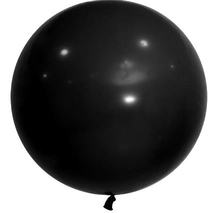 36 İNC LATEX SİYAH BALON
