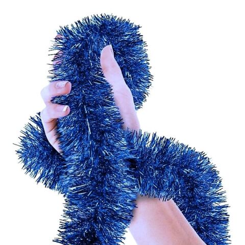 2 MT METALİZE LACİVERT SİM SÜS 6,5cm