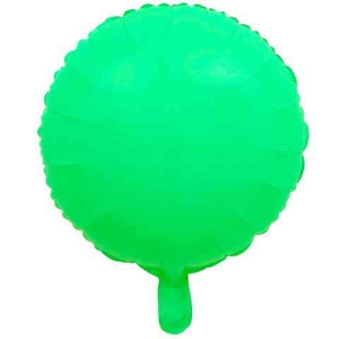 18 İNC YUVARLAK MAKARON YEŞİL FOLYO BALON 43*43