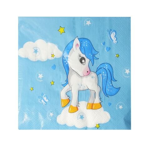 20 Lİ UNİCORN MAVİ PEÇETE