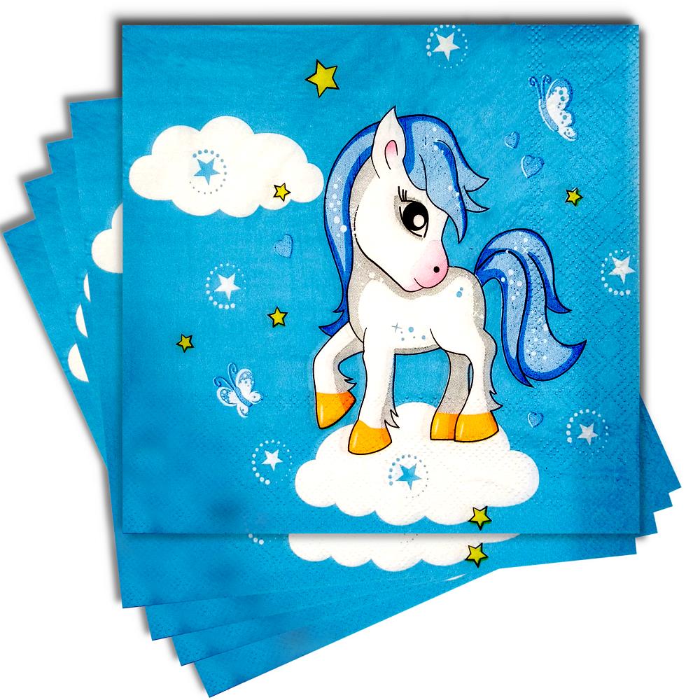 20 Lİ UNİCORN MAVİ PEÇETE