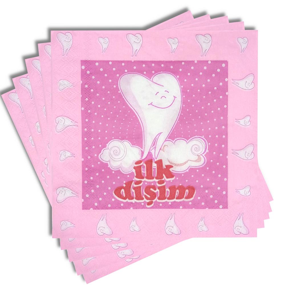 20 Lİ İLK DİŞ PEMBE PEÇETE