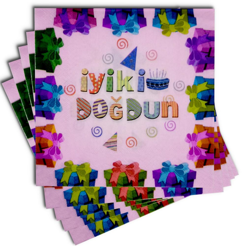 20 Lİ İYİKİ DOĞDUN PEMBE PEÇETE