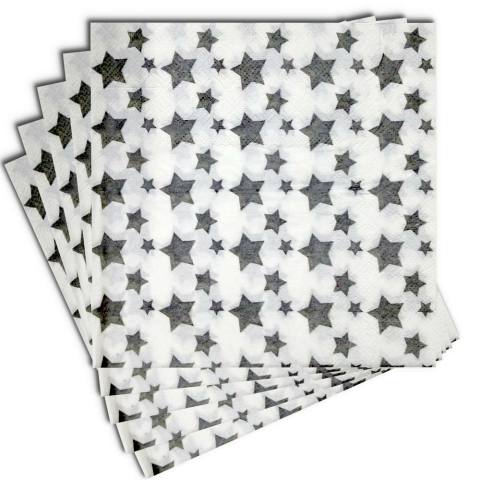 20 Lİ YILDIZLI GÜMÜŞ PEÇETE