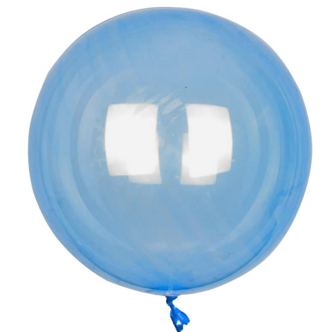 24 İNÇ ŞEFFAF LACİVERT BOBO BALON