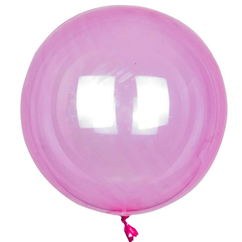 24 İNÇ ŞEFFAF PEMBE BOBO BALON