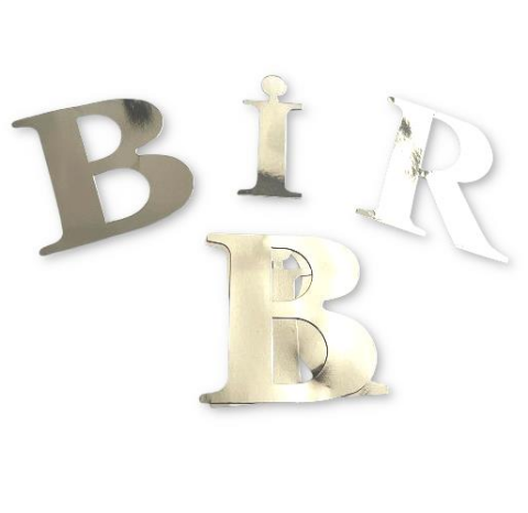 BİR GÜMÜŞ BALON KUTUSU HARFİ