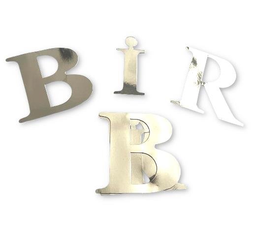 BİR GÜMÜŞ BALON KUTUSU HARFİ