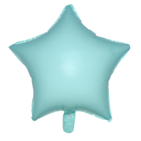 18 İNC YILDIZ MAKARON TURKUAZ FOLYO BALON