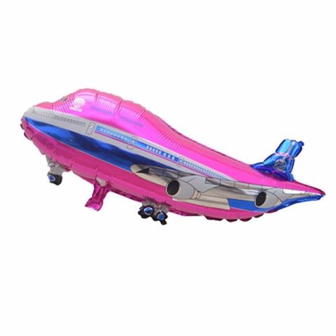 UÇAK PEMBE FOLYO BALON 79*48