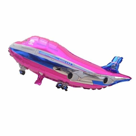 UÇAK PEMBE FOLYO BALON 79*48