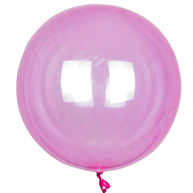 21 İNÇ ŞEFFAF PEMBE BOBO BALON