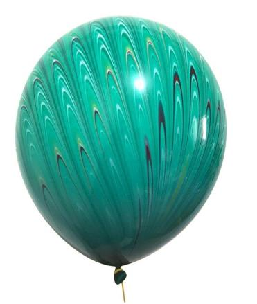 TAVUS KUŞU YEŞİL LATEKS BALON