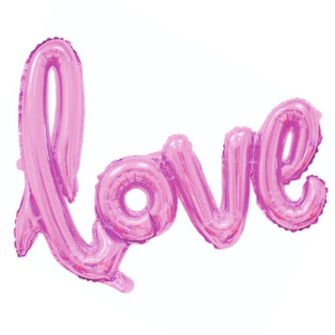 KÜÇÜK LOVE PEMBE FOLYO BALON 36*54CM