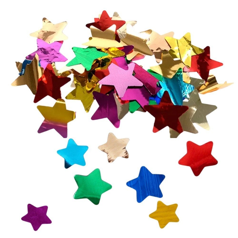 METALİZE BALON İÇİ YILDIZ RENKLİ PUL