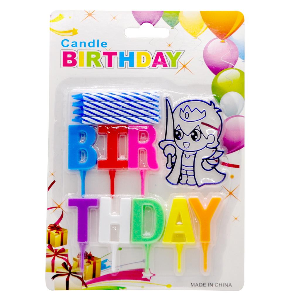 BEBEKLİ BIRTHDAY MAVİ MUM PK:12