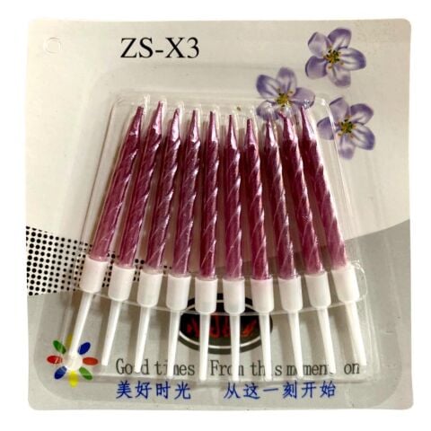 10 LU BURGULU PEMBE MUM 7.5CM PK:14 KL:420