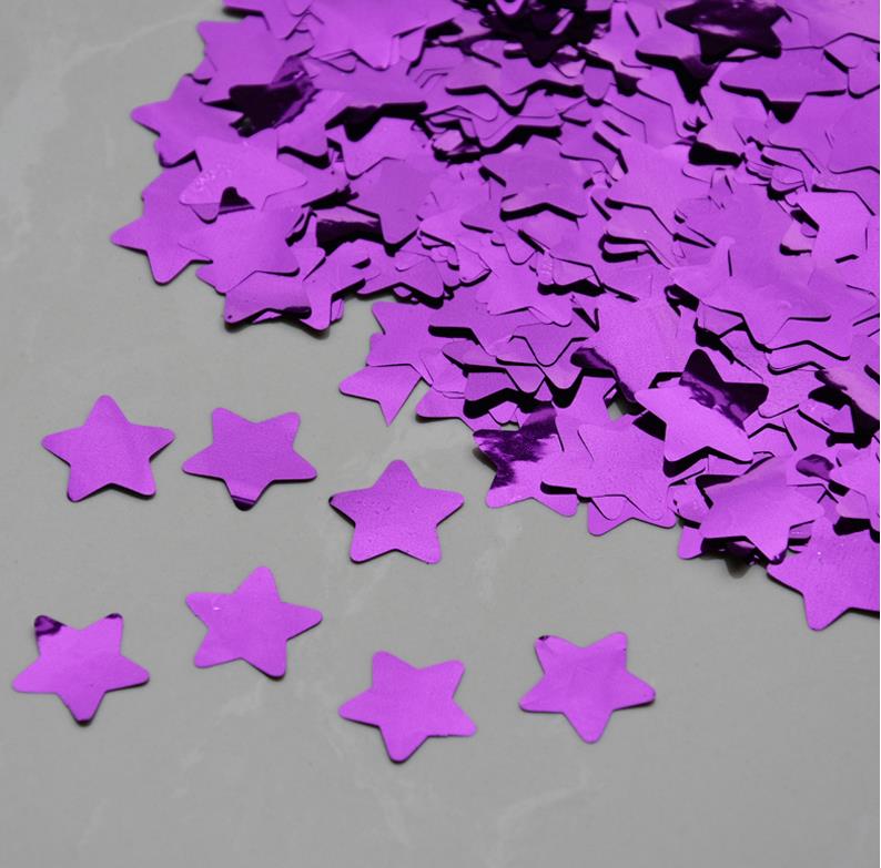 METALİZE BALON İÇİ YILDIZ MOR PUL