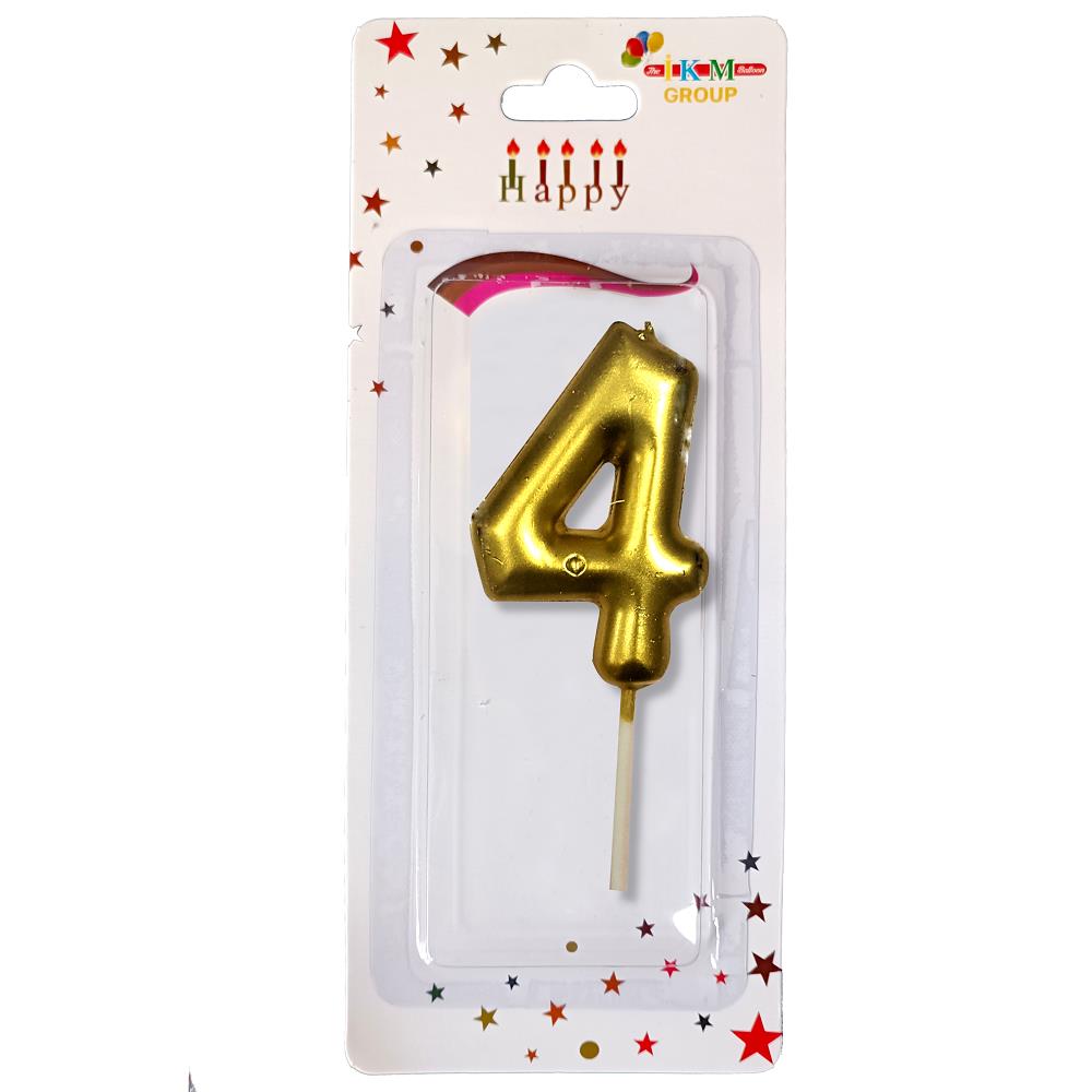 ORTA BOY 4 RAKAM GOLD MUM 10CM PK:24 KL:600