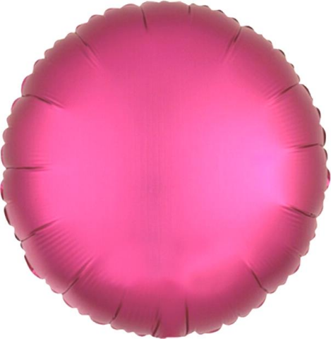 18 İNC YUVARLAK FUŞYA RENK FOLYO BALON  43*43