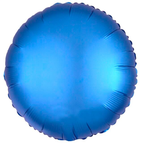 18 İNC YUVARLAK MAVİ RENK FOLYO BALON 43*43