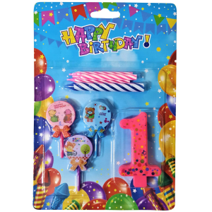 AYICIKLI PEMBE 1 RAKAM MUM