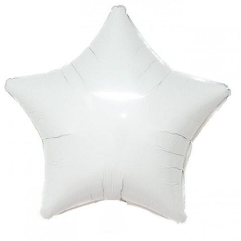 18 İNC YILDIZ BEYAZ RENK FOLYO BALON
