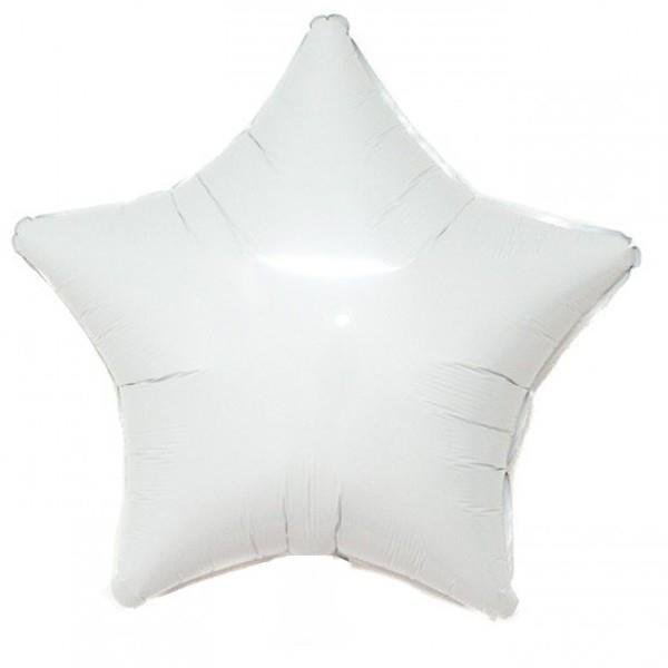 18 İNC YILDIZ BEYAZ RENK FOLYO BALON