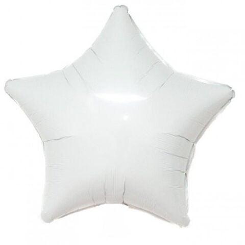 18 İNC YILDIZ BEYAZ RENK FOLYO BALON