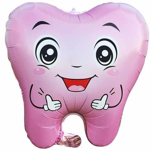 DİŞ PEMBE RENK FOLYO BALON 50*52,5