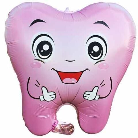 DİŞ PEMBE RENK FOLYO BALON 50*52,5