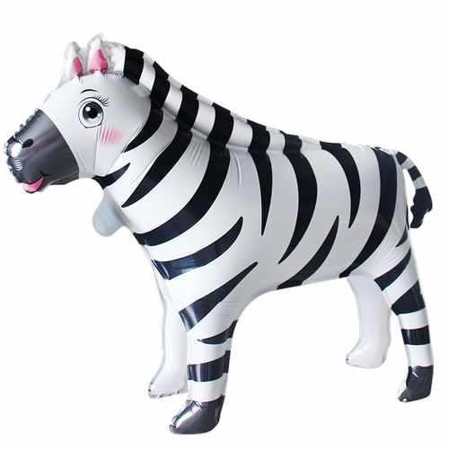 3D AYAKLI ZEBRA FOLYO BALON 63*52
