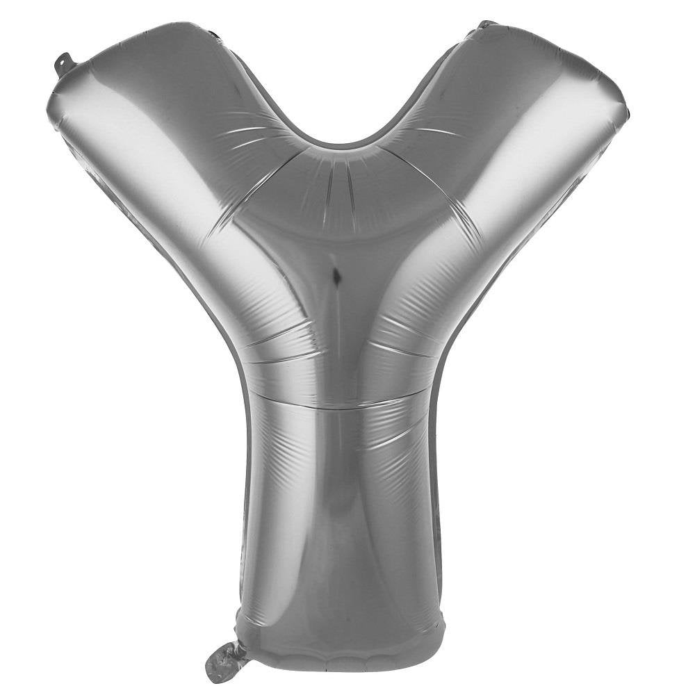 Y- HARF 34 İNC GÜMÜŞ RENK BALON 76 CM