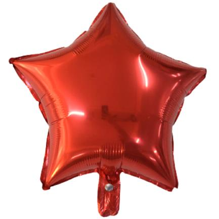 18 İNC YILDIZ KIRMIZI RENK FOLYO BALON