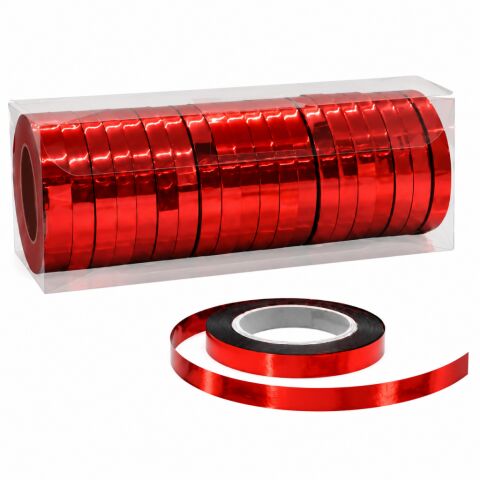 25 MT METALİZE KIRMIZI RAFYA 20 Lİ