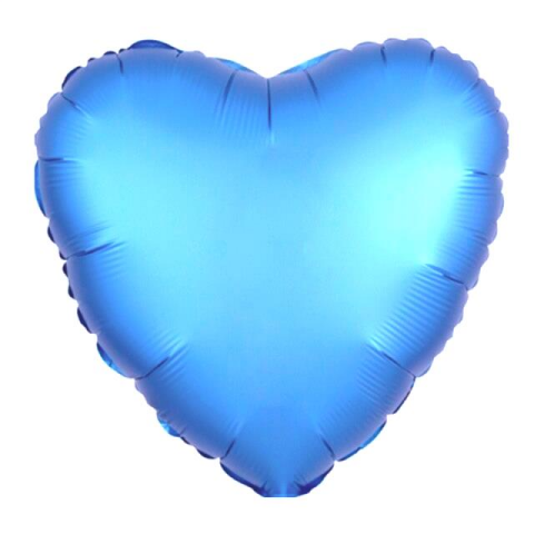 24 İNC KALP MAVİ RENK FOLYO BALON