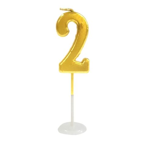 KÜÇÜK BOY 2 RAKAM GOLD MUM 8CM PK:100 KL:1000