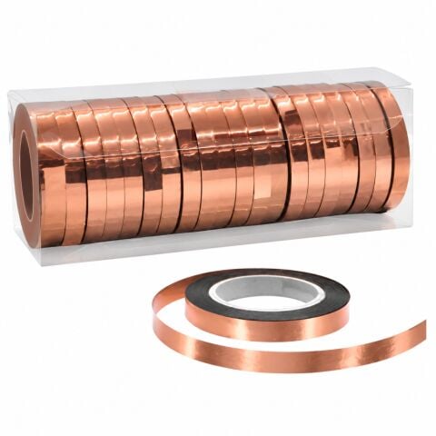 25 MT METALİZE ROSEGOLD RAFYA 20 Lİ