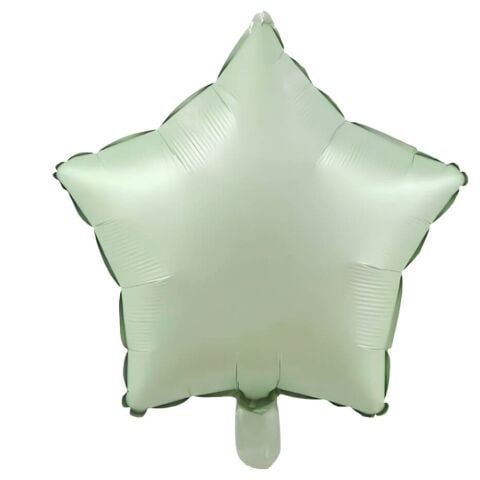 18 İNC YILDIZ RETRO YEŞİL RENK FOLYO BALON