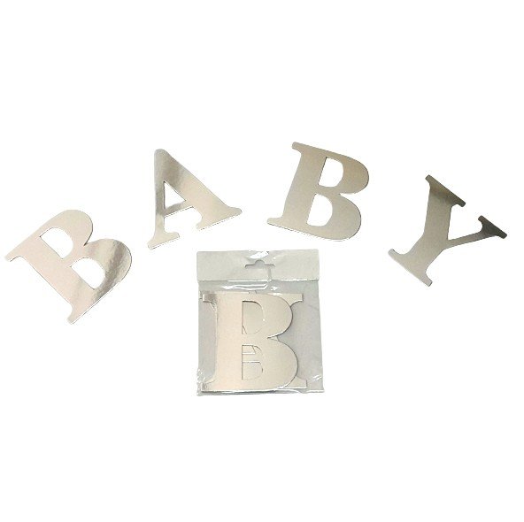 BABY GÜMÜŞ BALON KUTUSU HARFİ