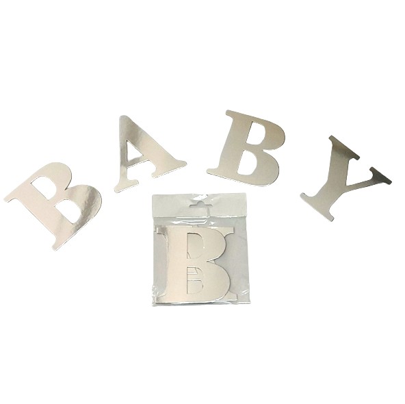 BABY GÜMÜŞ BALON KUTUSU HARFİ
