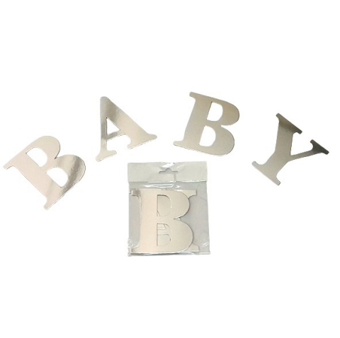 BABY GÜMÜŞ BALON KUTUSU HARFİ