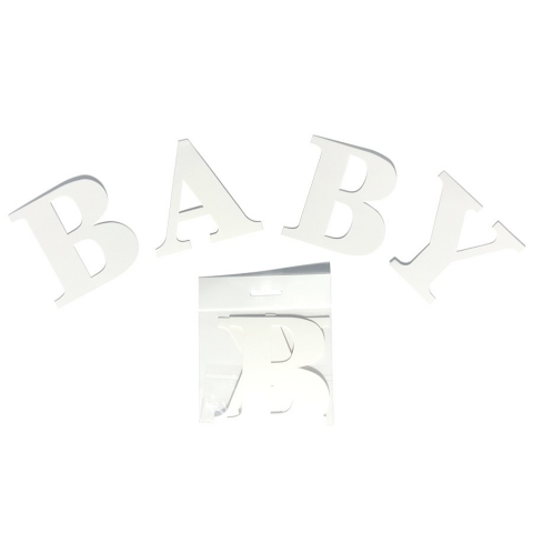 BABY BEYAZ BALON KUTUSU HARFİ