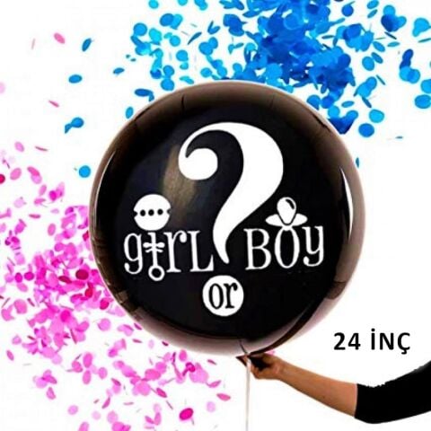 24 CİNSİYET BALONU PEMBE