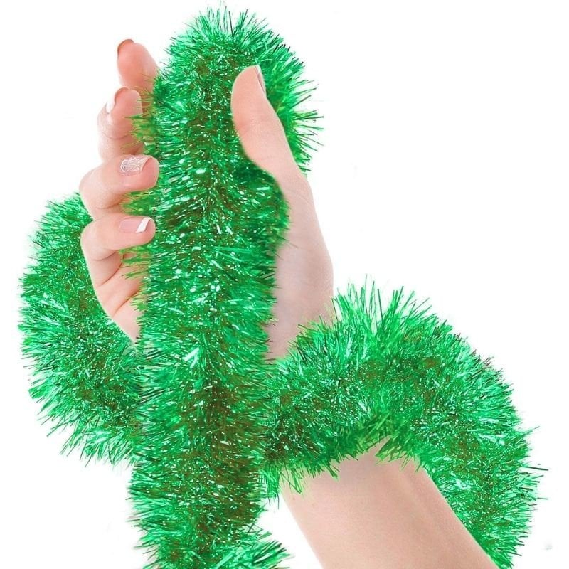 2 MT METALİZE YEŞİL SİM SÜS 6,5cm