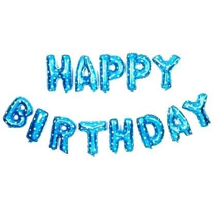 HAPPY BİRTHDAY MAVİ SET BALON